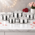 UCC 12 Pcs Tri-Ply Stainless Cookware Set - Non-Stick - DMG Baronyx